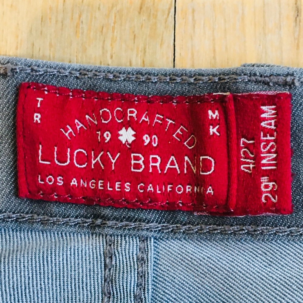 Lucky Brand grey skinny zipper jeans - Picture 6 of 8